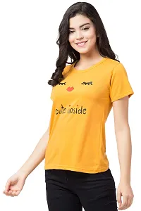 FLYME Girls Cotton T Shirt (FLY-YELLOW-T-119-XL) Pink-thumb2