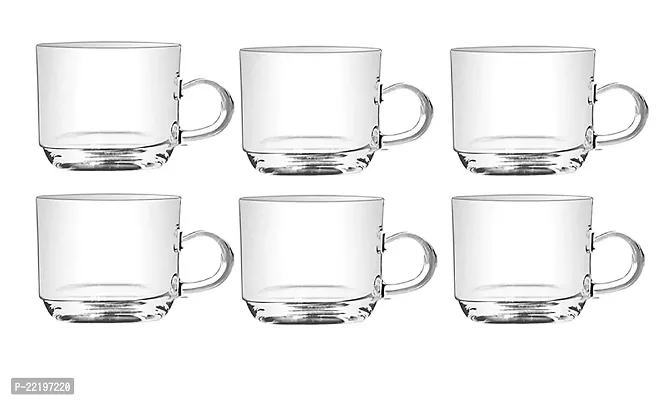 Exelcius Glass Tea Cup - 6 Piece, Clear, 140ml-thumb2