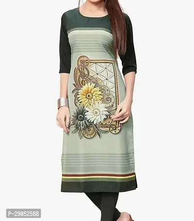 Stylish Multicoloured Cotton Self Pattern Kurta For Women-thumb0