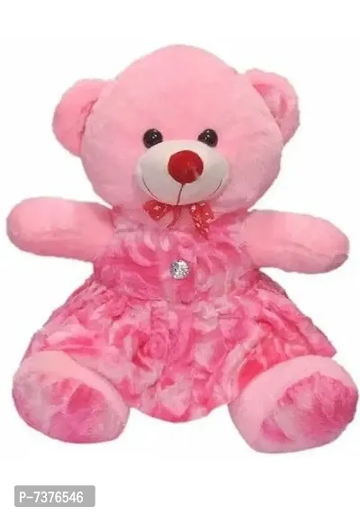 Stylish Fancy Pink Sitting Doll Soft Toys Stuffed Toy Plush Toys Teddy Bear For Girls-Boys-Kids-thumb0