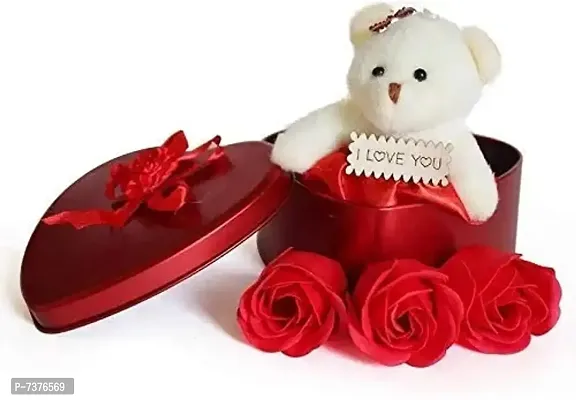 Stylish Fancy Red Valentine Box For GiftSoft Toys Stuffed Toy Plush Toys Teddy Bear For Girls-Boys-Kids-thumb0