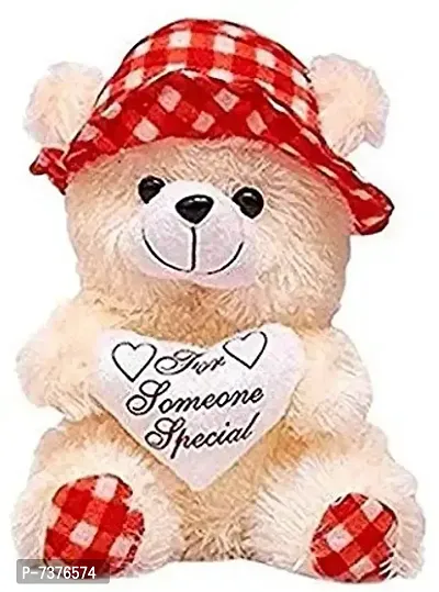 Stylish Fancy Butter-Red Check Teddy Bear Soft Toys Stuffed Toy Plush Toys Teddy Bear For Girls-Boys-Kids-thumb0