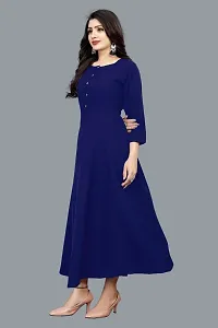 Classic Anarkali Solid Crepe Kurta-thumb4