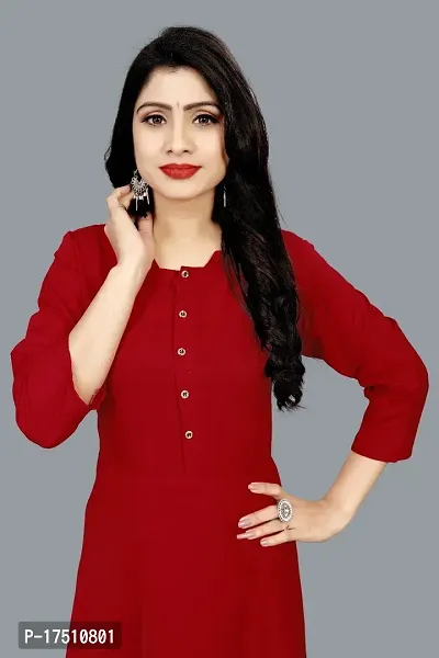 Classic Anarkali Solid Crepe Kurta-thumb4