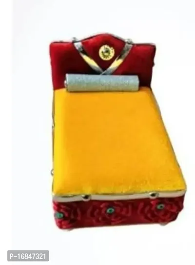 Wooden Laddu Gopal Kanha Ji Box Bed Super Soft Size 0 to 4 No 5 No 6 No-thumb0