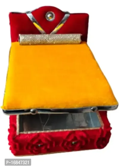 Wooden Laddu Gopal Kanha Ji Box Bed Super Soft Size 0 to 4 No 5 No 6 No-thumb3