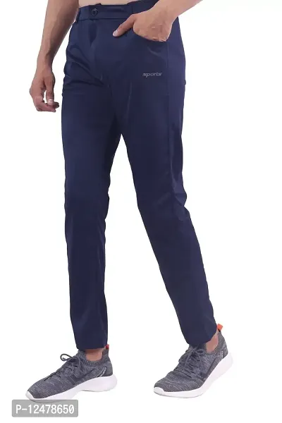 RED FOGG Men's Slim Fit Lycra Starchbale Fabric Formal Trouser Pant(Blue,36)-thumb4