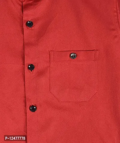 RED FOGG Boys Full Sleeve Shirt Peach for 3-4 Years Length 24 inch-thumb4