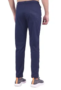 RED FOGG Men's Slim Fit Lycra Starchbale Fabric Formal Trouser Pant(Blue,36)-thumb1