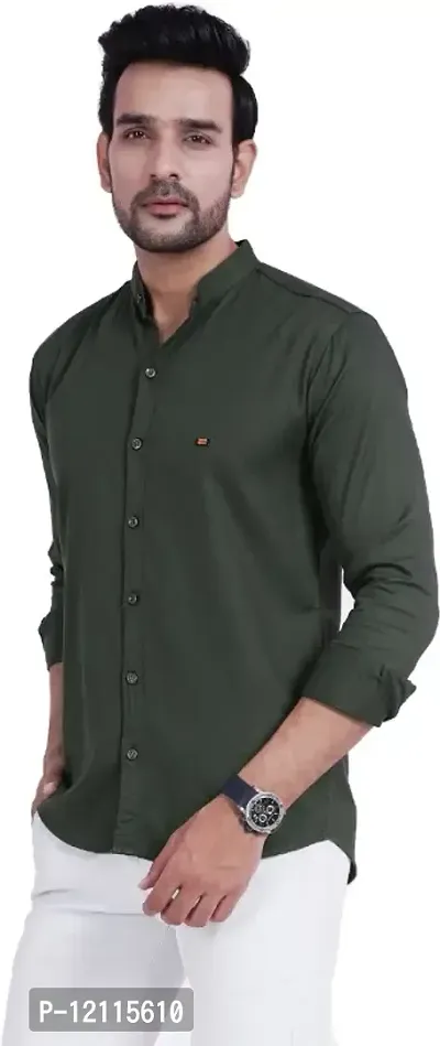 Classic Cotton Solid Casual Shirts for Men-thumb0