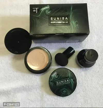 Sunisa Air Cushion Bb Cream Isolation Bb Nude Concealer Waterproof Liquid Foundation Cc Cream Full Coverage Concealer Cream, 20G-thumb0