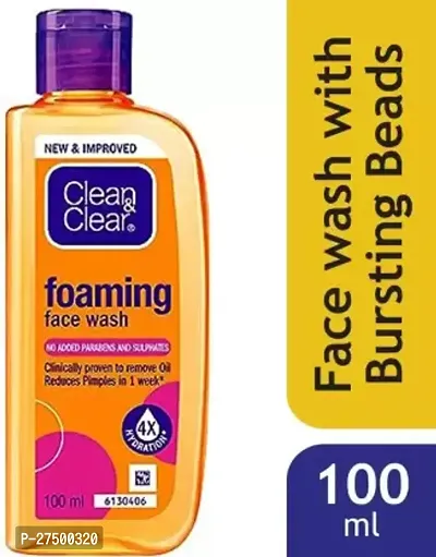 Clean  Clear Foaming For Oil And Pimples @ 100ml Face Wash  (100 ml)