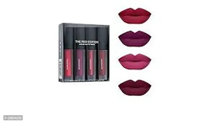 Liquid Matte Minis Lipstick Red Edition, 6-ml - (Pack of 4)-thumb0