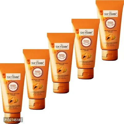 SKYBAR PAPAYA FACEWASH FOR REDUCE PIGMENTAION MOISTURISES 5*60ml