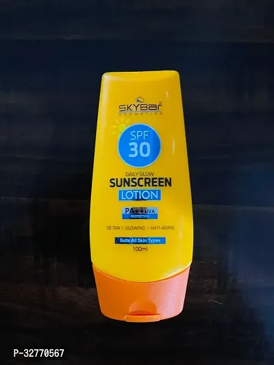 SKYBAR Sunscreen - SPF 30 PA++ UVA Safe For Men  Women, DETAN  Anti-Aging 100ml