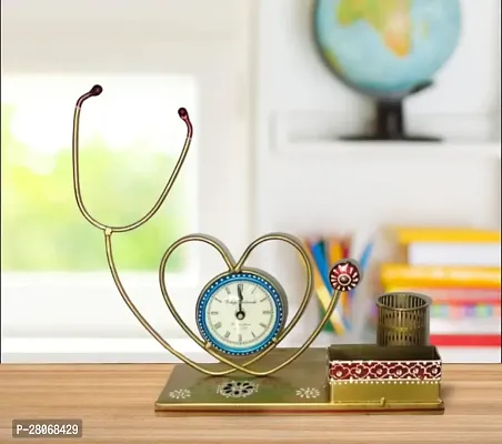 Doctor Stethoscope clock - Pen stand - Card Holder-thumb0