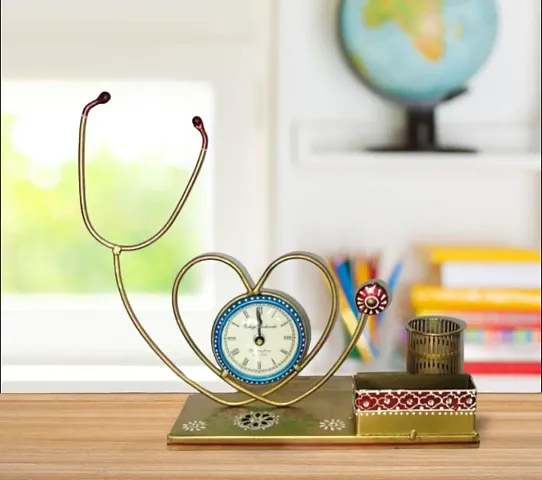 Doctor Stethoscope clock - Pen stand - Card Holder