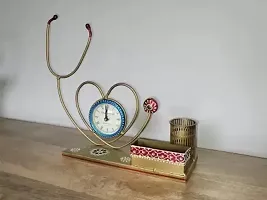 Doctor Stethoscope clock - Pen stand - Card Holder-thumb1