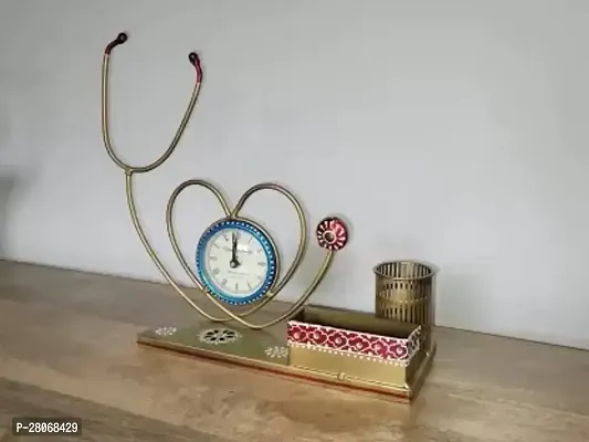 Doctor Stethoscope clock - Pen stand - Card Holder-thumb2