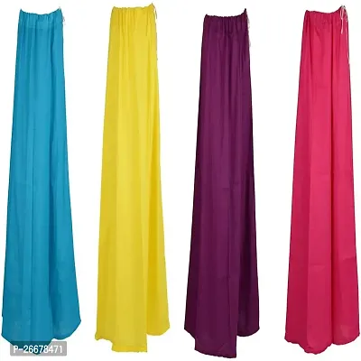 PratiKomal Women Cotton Saree Underskirt (Pack of 4) (Assorted_Free Size)