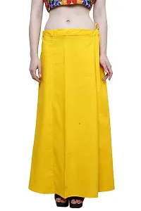 RTI GROUP Women's Cotton Best Plain Solid Inskirt Saree Petticoats Combo (RTI-098, Multicolour, Free Size)-thumb2