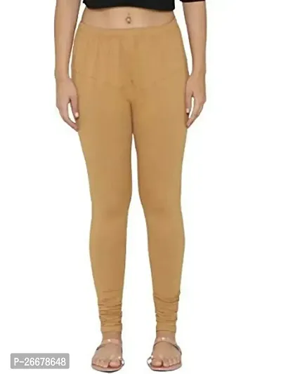 RTI GROUP Full Length Cotton Churidar Leggings for Womens (Tan)-thumb0