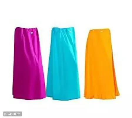 Stylish Cotton Multicolored Stitched Petticoats for Women