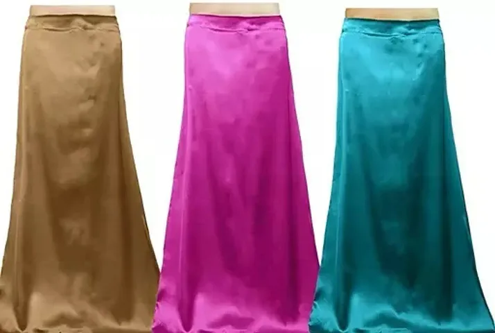 Womens Satin Petticoat Pack Of 3