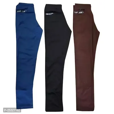 Track Pants Night Pant Pajama Regular fit pants D Pocket both Side Stylish Stretchable Solid Track Pants (Pack Of 3)