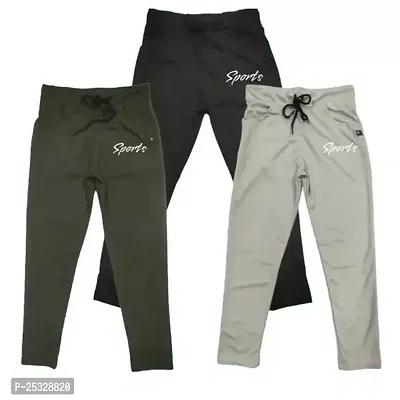 Track Pants Night Pant Pajama Regular fit pants D Pocket both Side Stylish Stretchable Solid Track Pants (Pack Of 3)