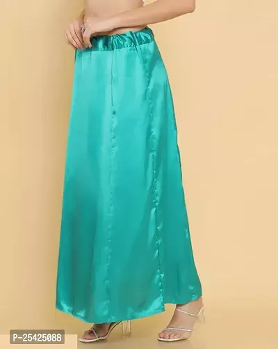 Women's Satin Saree Petticoats.Free Size-thumb0
