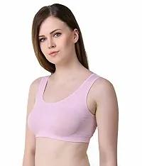 MLD Super Stylish Women's Air Sports Bra- Pack of 1 (Free Size, Size of 28 to 38)-thumb1