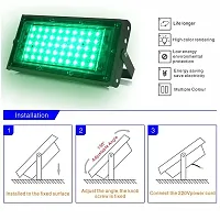 MLD 10W Multi Color Changing Crystal Led RGB Flood Light with Remote Waterproof Brick Floodlights for Decoration Lights-thumb1