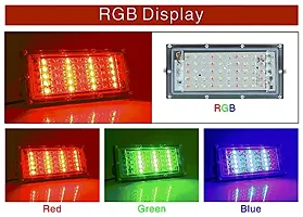 MLD 10W Multi Color Changing Crystal Led RGB Flood Light With Remote Waterproof Brick Floodlights For Decoration Lights |Red, Green, Blue| 10 Watt | Pack Of 1-thumb1