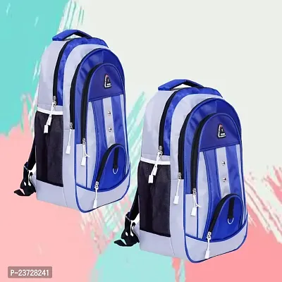 Combo set of 2 35 L Large Laptop Backpack With 3 Compartments Polyester Trendy Waterproof Travel Backpack-thumb0