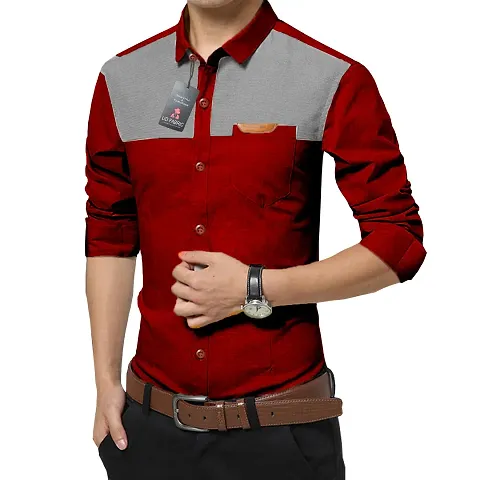 Stylish Cotton Solid Casual Shirt For Men's