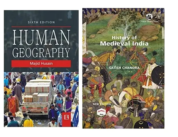 Human Geography 6th edition and Meideival history of india