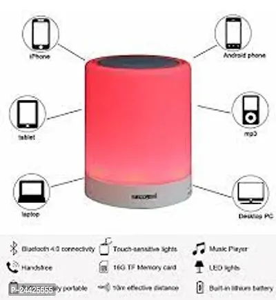 Touch Lamp Truly Wireless Bluetooth Portable Speaker (Multicolour)-thumb2