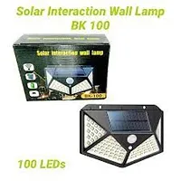 Plastic BK100 Solar Lights For Garden 100 LED Motion Sensor, Lighting Color: Warm White-thumb1