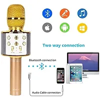 Pic Wireless Bluetooth Karaoke Microphone, Rechargeable Professional Handheld PACK OF 1-thumb1