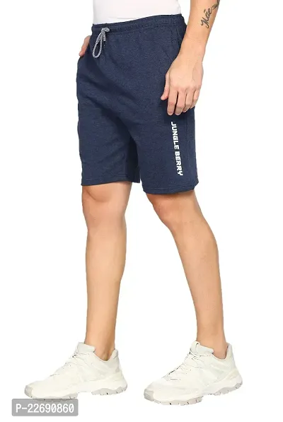 Jungle Berry Men's Cotton Shorts | Pack Of 3 | Multicolor | Regular Fit Shorts-thumb3