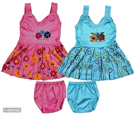 Jungle Berry Baby Girls Casual Dress Panties | pack of 2 | Multicolored (2 Combo)-thumb2