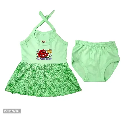 Baby Girls Casual Dress and Panty Combo Set (Multicolor, 0-6 Months) Pack of 5-thumb3