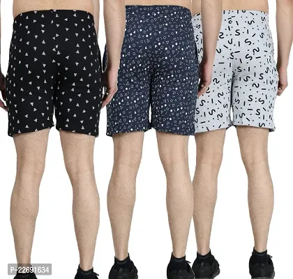 Jungle Berry Men's Cotton Shorts | All Over Printed Shorts | Pack of 3 | Regular Fit-thumb2