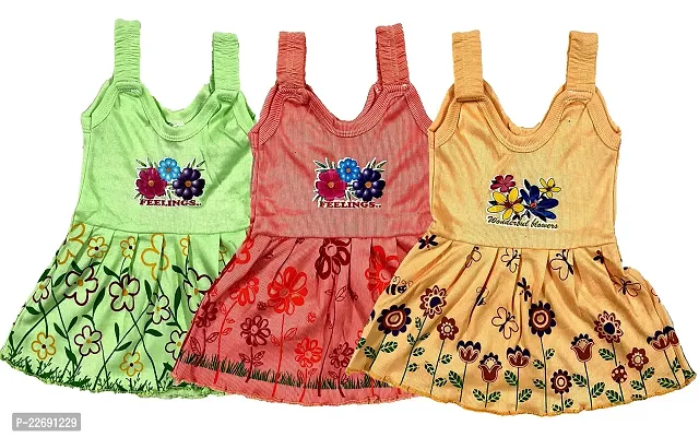 Jungle Berry Baby Girls Casual Dress Panty pack of 3 | Multicolored (3 Combo)