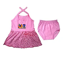 Baby Girls Casual Dress and Panty Combo Set (Multicolor, 0-6 Months) Pack of 5-thumb4