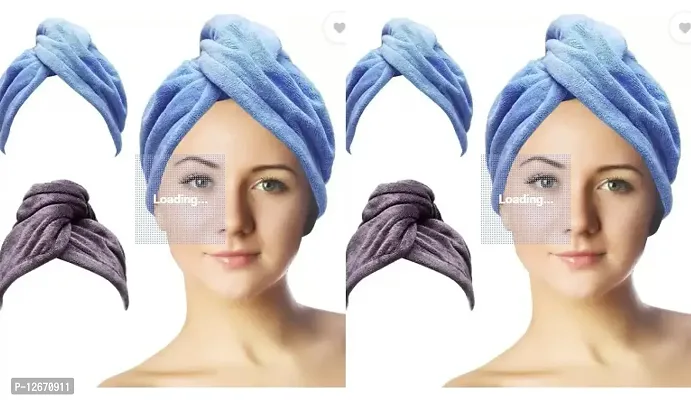 Classic Cotton Hair Towel Pack Of 4