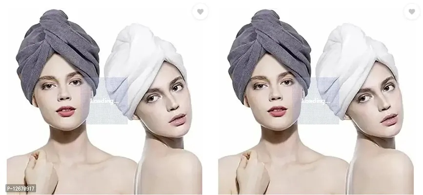 Classic Cotton Hair Towel Pack Of 4