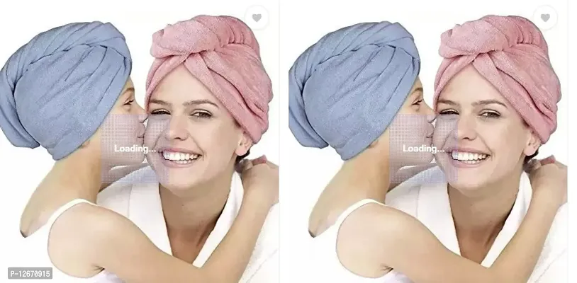 Classic Cotton Hair Towel Pack Of 4