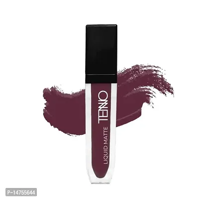 TENNO Mini Ice Candy Liquid Lipstick, Matte Finish, 16 Hrs Stay, 4Ml, Dusty Burgundy-thumb0